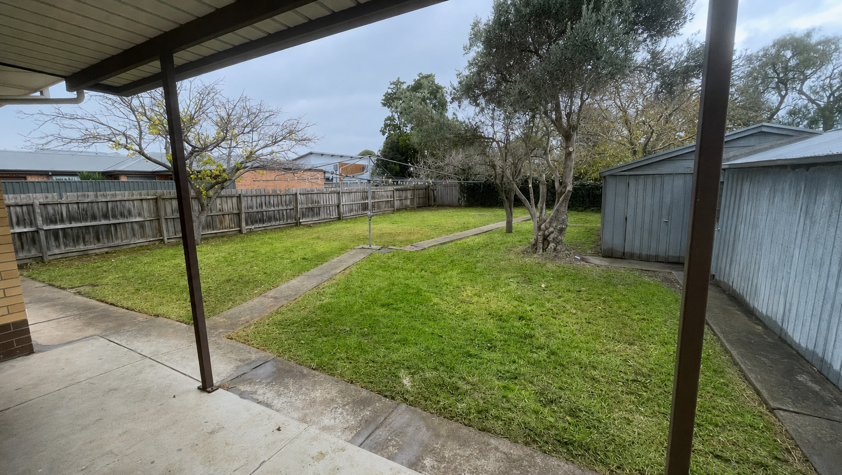 Property after Kuna's Mowing garden maintenance