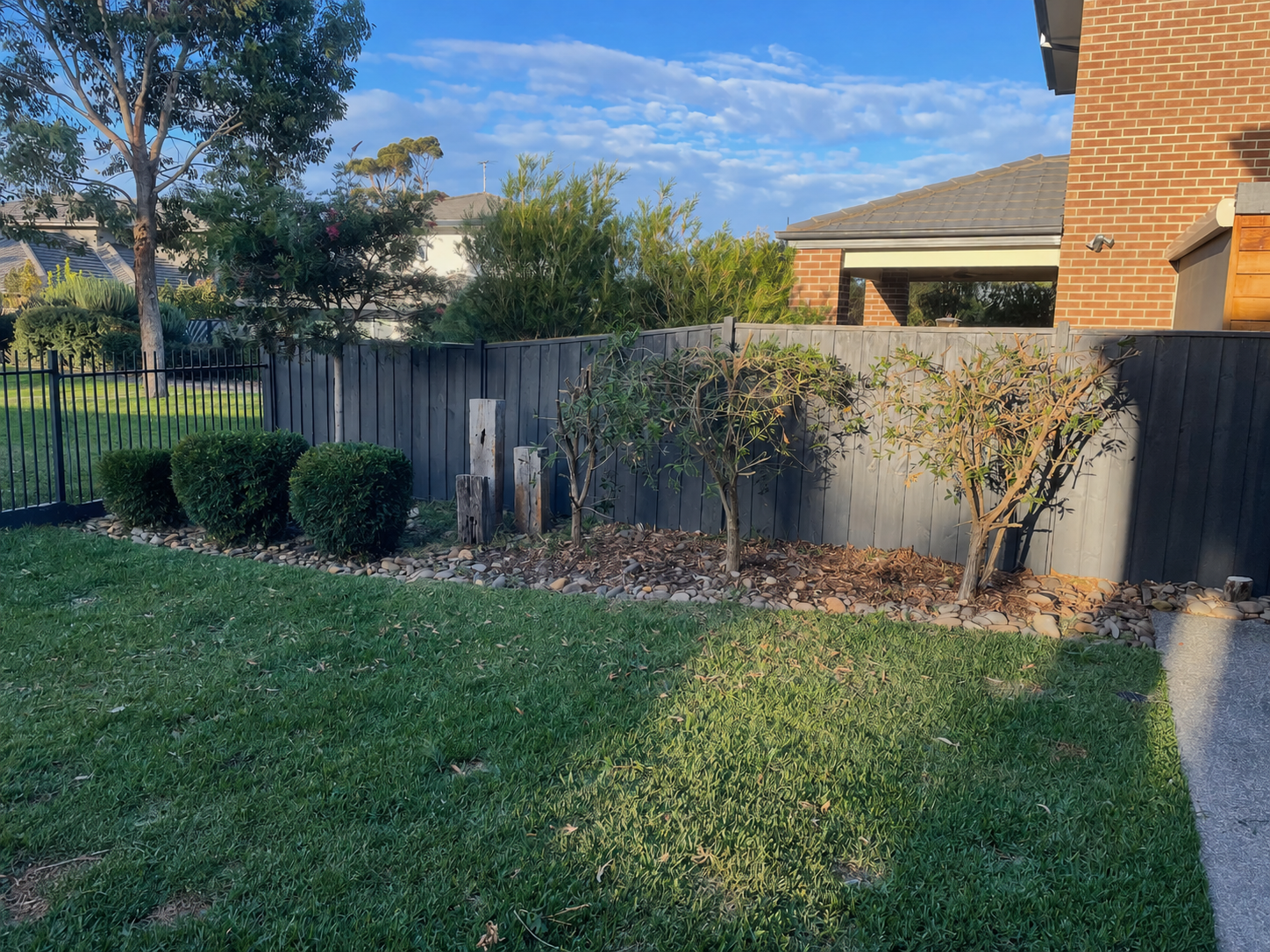 Lawn after Kuna's Mowing lawn care